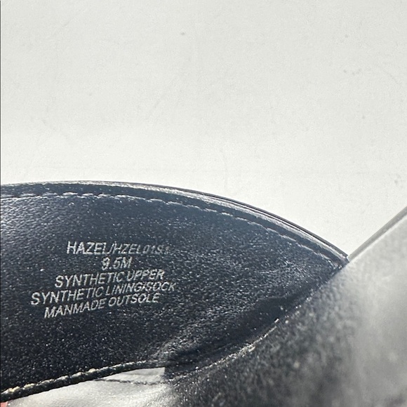 Steve Madden Hazel High Heels Shoes Patent Shiny Leather Open Toe Black Size 9.5 - Picture 9 of 10